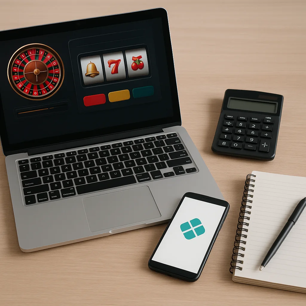 Jogador organizando ganhos de cassino online e pagamentos via Pix no Brasil