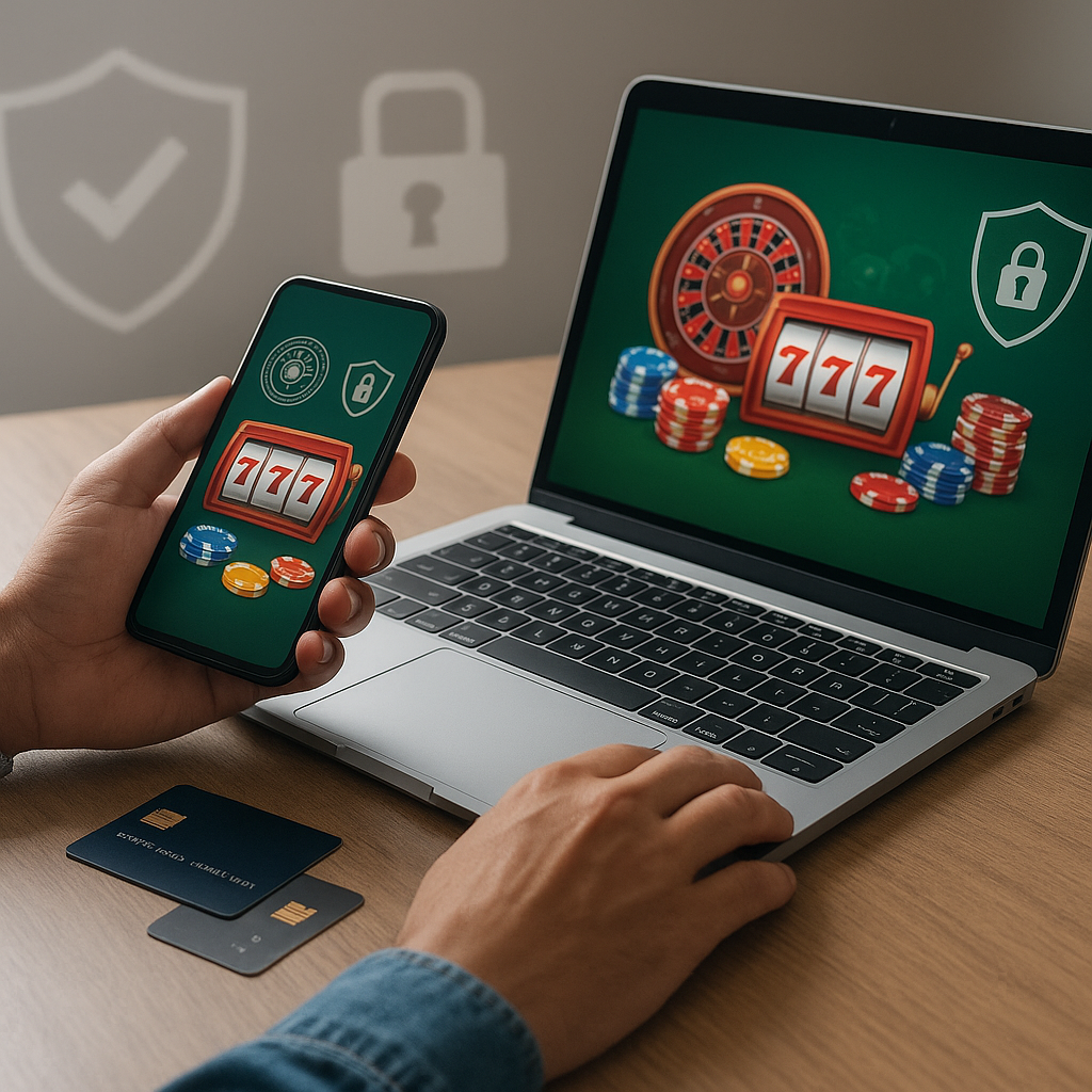 Como escolher um cassino online confiável no Brasil: checklist prático 2 Pessoa analisando critérios de segurança para escolher um cassino online confiável