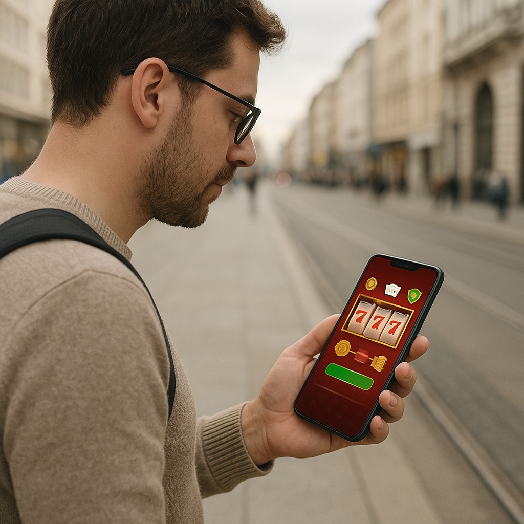 Cassino online em Curitiba: melhores práticas para jogar com segurança 2 Pessoa usando cassino online no celular em Curitiba com foco em segurança e Pix