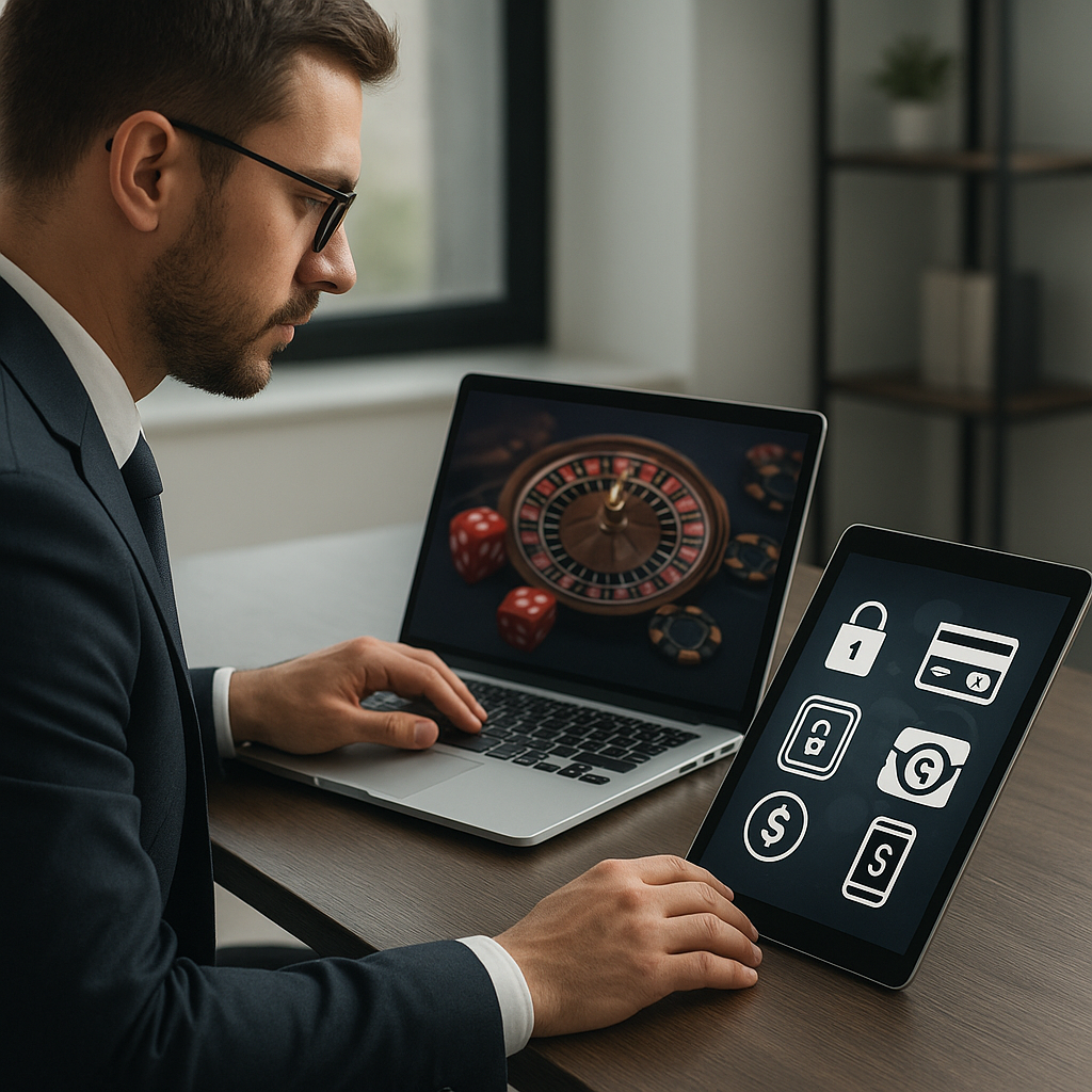 Avaliação de cassino online: como fazemos análises imparciais e úteis 2 Profissional analisando critérios de avaliação de cassino online no Brasil